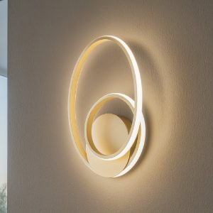 Applique diva oro gea luce led 21w 3000k moderna