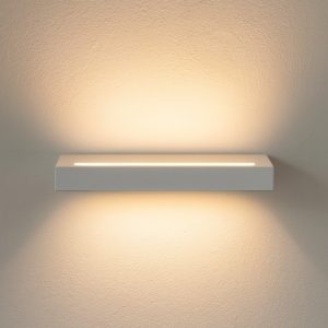 Gea luce gap applique da parete per salotto led 34w 3000k design moderno