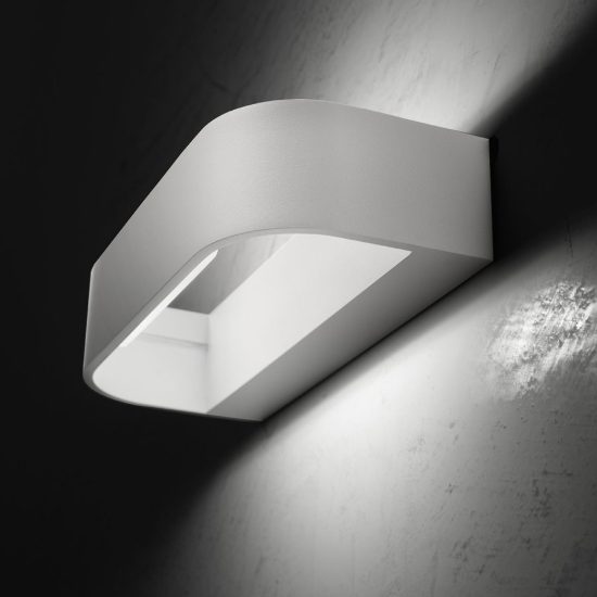 Applique da parete led 12w cct 3000k 4000k dimmerabile moderna bianca