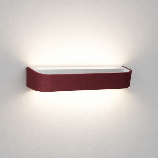 Applique led 20w cct 3000k 4000k dimmerabile da parete moderna bordeaux