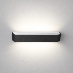 Applique moderna antracite da parete led 20w cct 3000k 4000k dimmerabile
