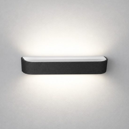 Applique moderna antracite da parete led 20w cct 3000k 4000k dimmerabile