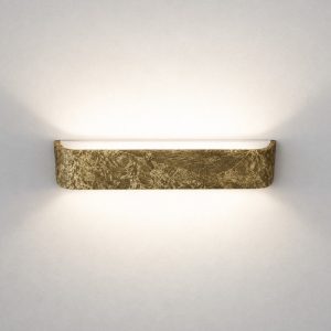 Applique per ingresso led 20w cct 3000k 4000k dimmerabile moderna da parete foglia oro