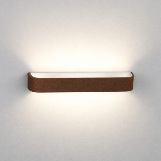 Applique led 20w cct 3000k 4000k dimmerabile moderna da parete rame opaco