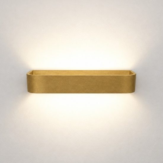Applique da parete led 20w cct 3000k 4000k dimmerabile moderna oro opaco