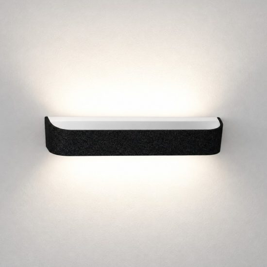 Applique moderna nera da parete led 20w cct 3000k 4000k dimmerabile