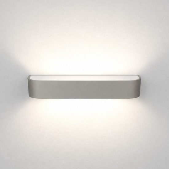 Applique led 20w cct 3000k 4000k moderna da parete tortora dimmerabile 32cm