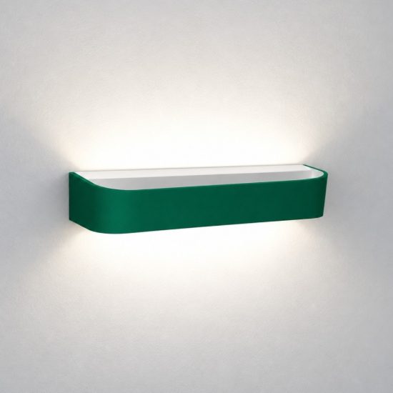 Applique da parete moderna verde bosco led 20w cct 3000k 4000k dimmerabile