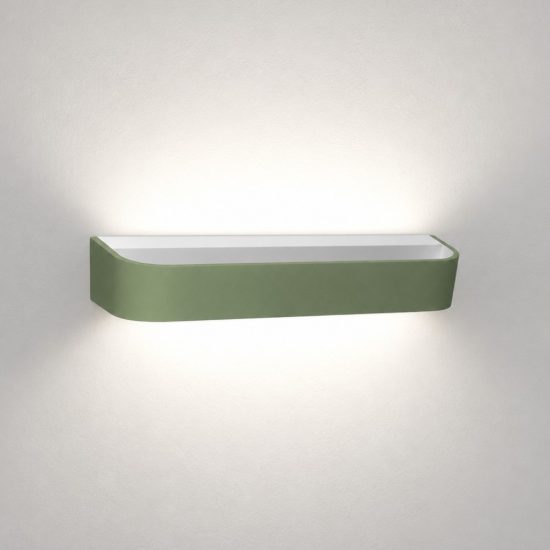 Applique da parete led 20w cct 3000k 4000k dimmerabile moderna verde salvia