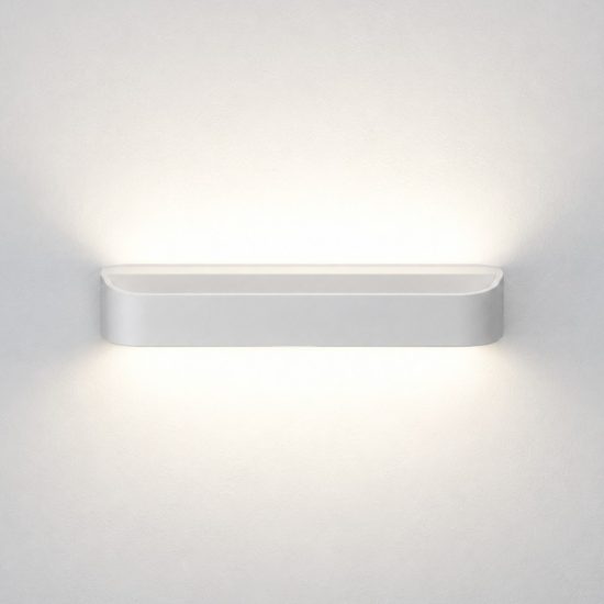 Applique da parete led 20w cct 3000k 4000k dimmerabile moderna bianca 32cm