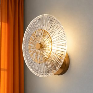 Maytoni aster applique da parete circolare per salotto