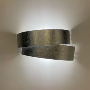Marchetti pura applique lampada da parete foglia argento fp