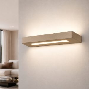 Applique moderna da parete sabbia bagnata led 28w cct 3000k 4000k 30cm