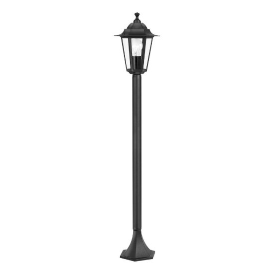 Eglo laterna 4 lampione da giardino 100cm ip44 classico a lanterna nero