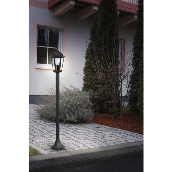 Eglo laterna 4 lampione da giardino 100cm ip44 classico a lanterna nero