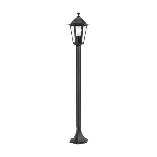 Eglo laterna 4 lampione da giardino 100cm ip44 classico a lanterna nero