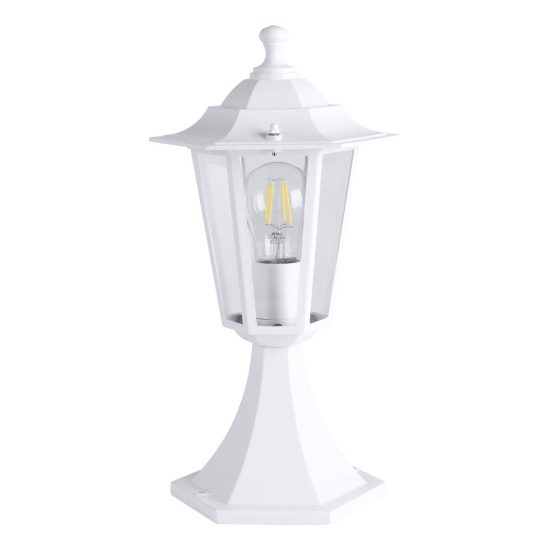 Eglo laterna 5 lampioncino da giardino 38,5cm ip44 classico a lanterna bianco