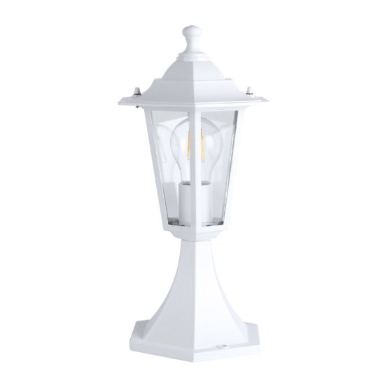 Eglo laterna 5 lampioncino da giardino 38,5cm ip44 classico a lanterna bianco