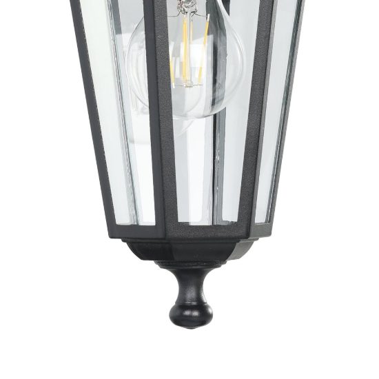 Eglo laterna 4 applique da esterno 16,5cm ip44 classica a lanterna verso il basso nera