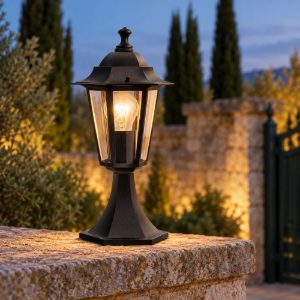 Eglo laterna 4 lampioncino da giardino 38,5cm ip44 classico a lanterna nero