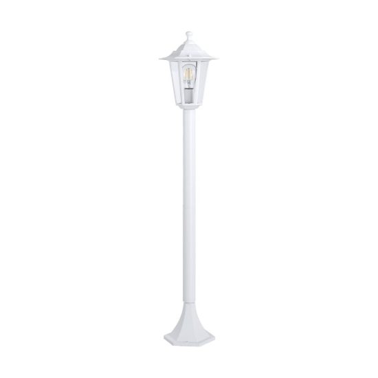 Eglo laterna 5 lampione da giardino 103cm ip44 classico a lanterna bianco