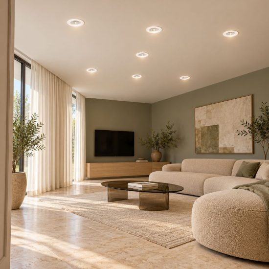 Eglo gedrez set 7 faretti da incasso per cartongesso led 7x4,9w cct 2700k 6500k foro 6,8cm bianco