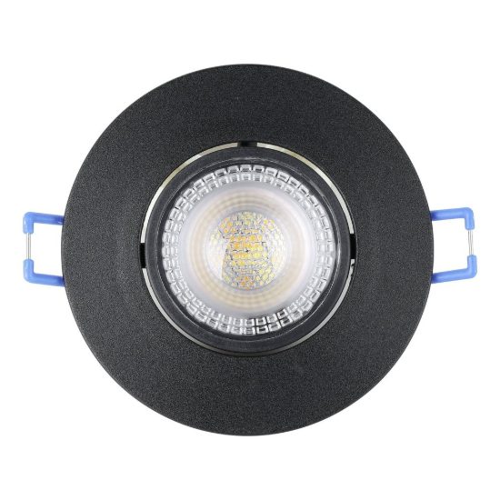 Eglo gedrez set 3 faretti da incasso per cartongesso led 3x4,9w cct 2700k 6500k foro 6,8cm nero