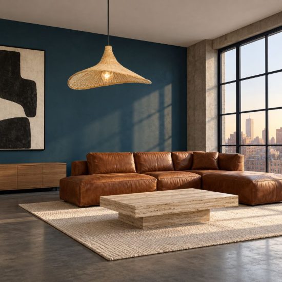 Eglo haxey lampadario a sospensione 50cm per soggiorno rustico nero con paralume in legno naturale