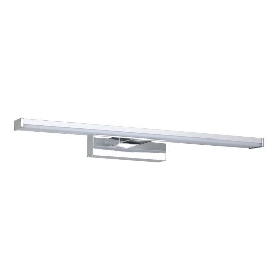 Eglo galenzana e applique per specchio bagno led 7,4w 4000k 40cm ip44 moderna lineare cromo e argento