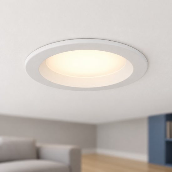 Eglo idun e faretto da incasso per cartongesso led 4w 3000k foro 7-8cm bianco
