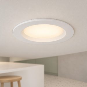 Eglo idun e faretto da incasso per cartongesso led 7w 3000k foro 10-11cm bianco