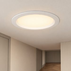 Eglo idun e faretto da incasso per cartongesso led 12w 3000k foro 15-16cm bianco