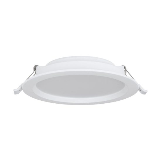 Eglo idun e faretto da incasso per cartongesso led 12w 3000k foro 15-16cm bianco