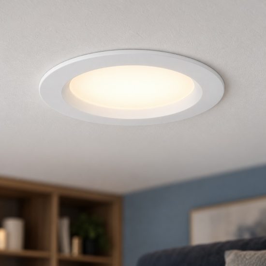 Eglo idun e faretto da incasso per cartongesso led 7w 4000k foro 10-11cm bianco