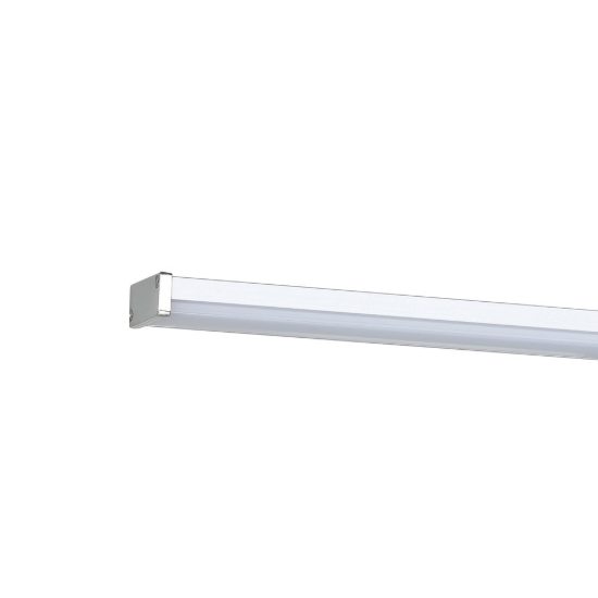 Eglo galenzana e applique per specchio bagno led 11w 4000k 60cm ip44 moderna lineare cromo e argento