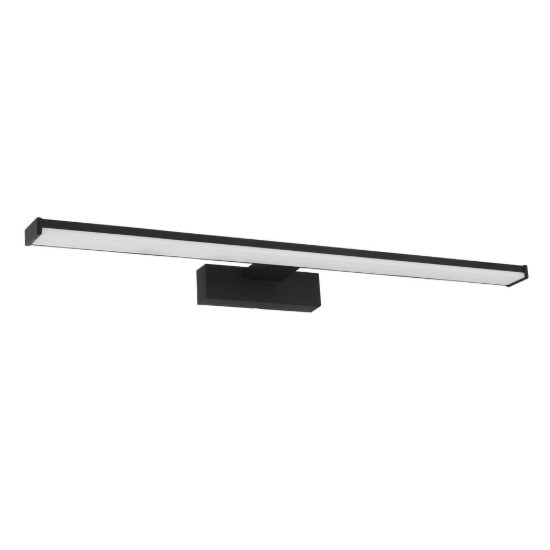 Eglo galenzana e applique per specchio bagno led 11w 4000k 60cm ip44 moderna lineare nera
