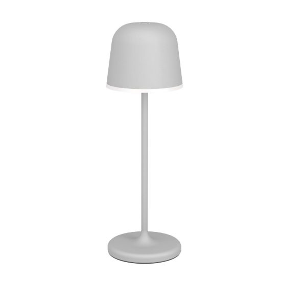 Eglo mannera lampada da tavolo per esterno led 2,2w 3000k 34cm ip54 ricaricabile moderna grigia