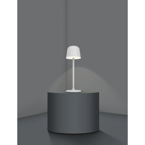 Eglo mannera lampada da tavolo per esterno led 2,2w 3000k 34cm ip54 ricaricabile moderna grigia