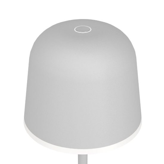 Eglo mannera lampada da tavolo per esterno led 2,2w 3000k 34cm ip54 ricaricabile moderna grigia
