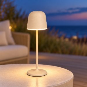 Eglo mannera lampada da tavolo per esterno led 2,2w 3000k 34cm ip54 ricaricabile moderna sabbia