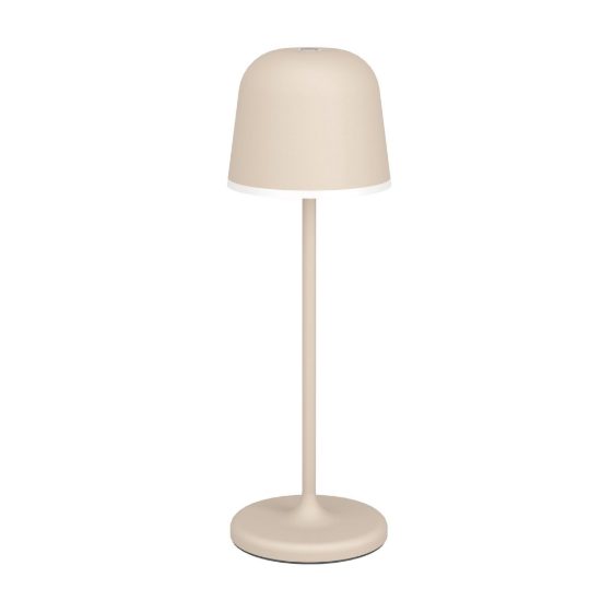 Eglo mannera lampada da tavolo per esterno led 2,2w 3000k 34cm ip54 ricaricabile moderna sabbia