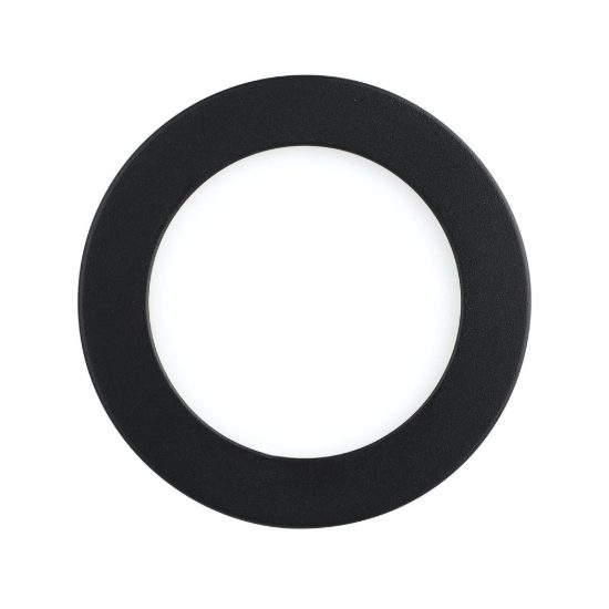 Eglo fueva flex faretto da incasso per cartongesso led 5,5w 3000k foro 6,8-10cm nero