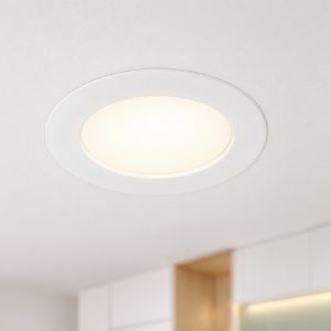 Eglo fueva flex faretto da incasso per cartongesso led 5,5w 3000k foro 6,8-10cm bianco