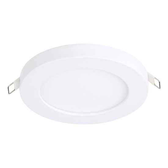Eglo fueva flex faretto da incasso per cartongesso led 5,5w 3000k foro 6,8-10cm bianco