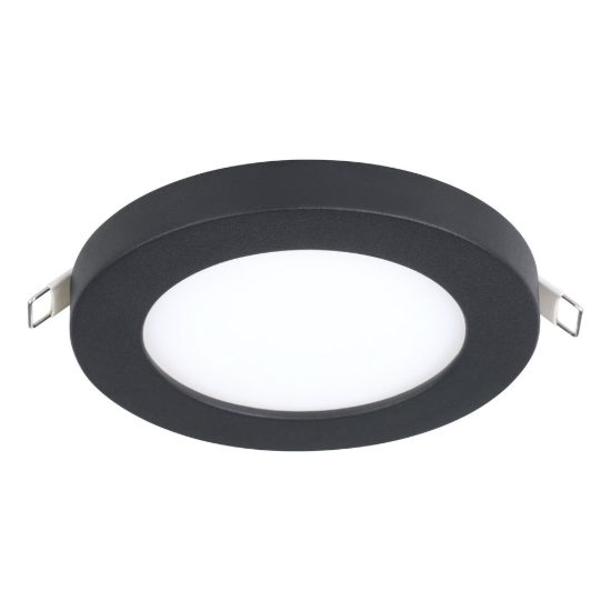 Eglo fueva flex faretto da incasso per cartongesso led 5,5w 4000k foro 6,8-10cm nero