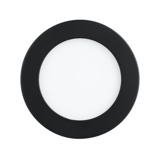 Eglo fueva flex faretto da incasso per cartongesso led 5,5w 4000k foro 6,8-10cm nero