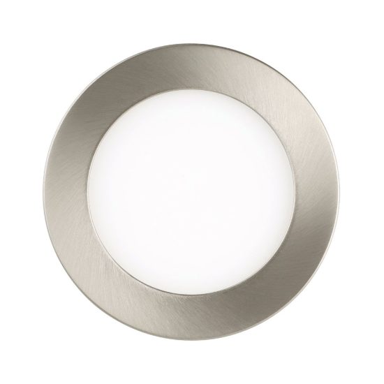 Eglo fueva flex faretto da incasso per cartongesso led 5,5w 4000k foro 6,8-10cm nichel opaco