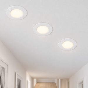 Eglo fueva 6 set 3 faretti da incasso per cartongesso led 3x3,7w cct 2700k 6500k foro 7,5cm bianco