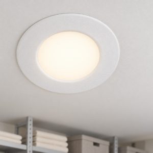 Eglo fueva 6 faretto da incasso per cartongesso led 3,7w cct 2700k 6500k foro 7,5cm bianco