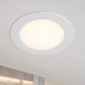Eglo fueva 6 faretto da incasso per cartongesso led 6,3w cct 2700k 6500k foro 10,5cm rotondo bianco